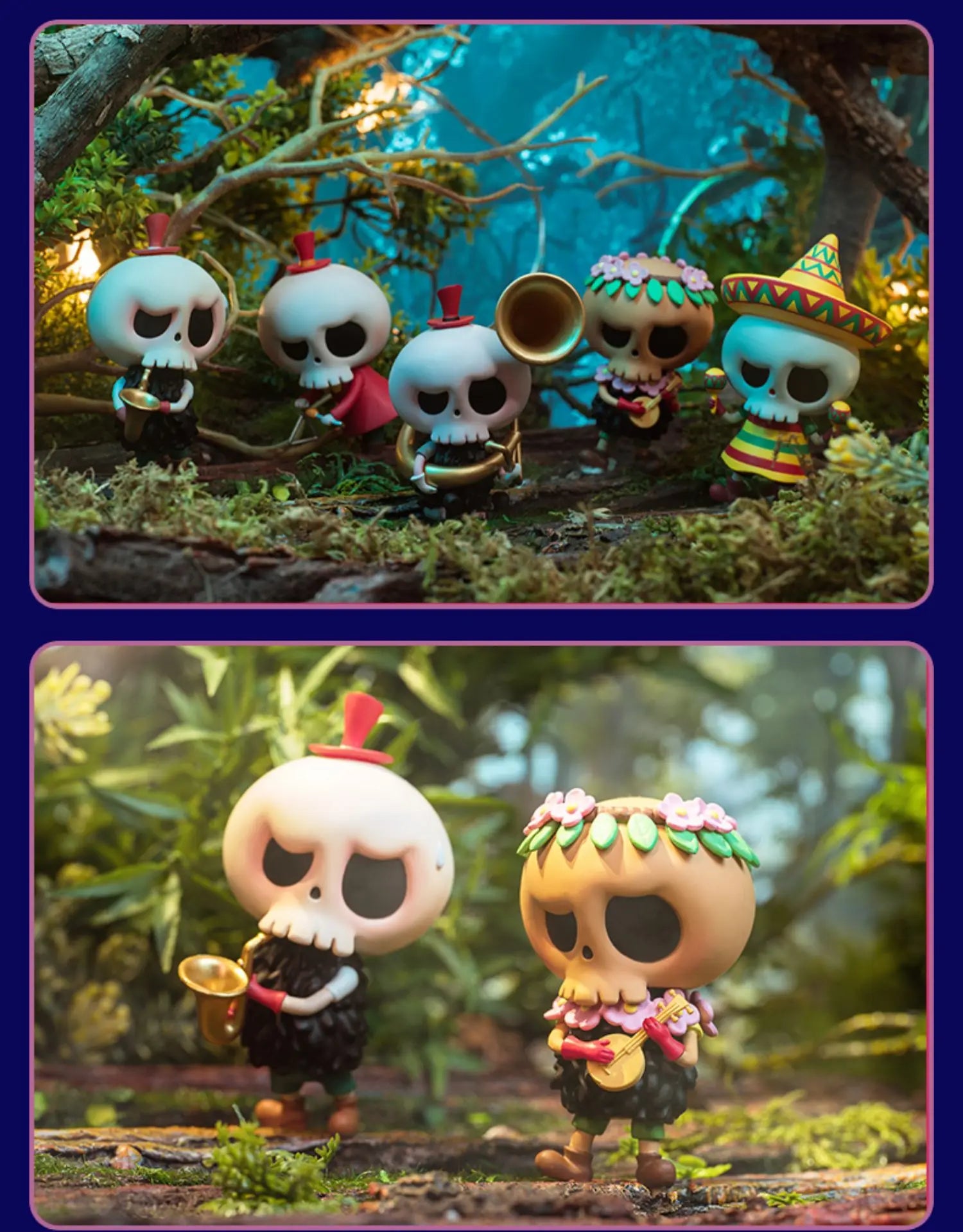 Pop Mart Labubu Forest Konzert PVC-Figurenkollektion