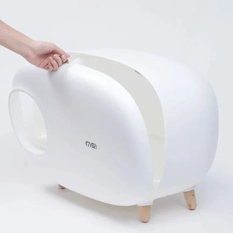 Bac À Litière Pour Chat Makesure Design Fermé Moderne Et Anti Odeurs Pour Hygiène Totale by LSDLBoutique