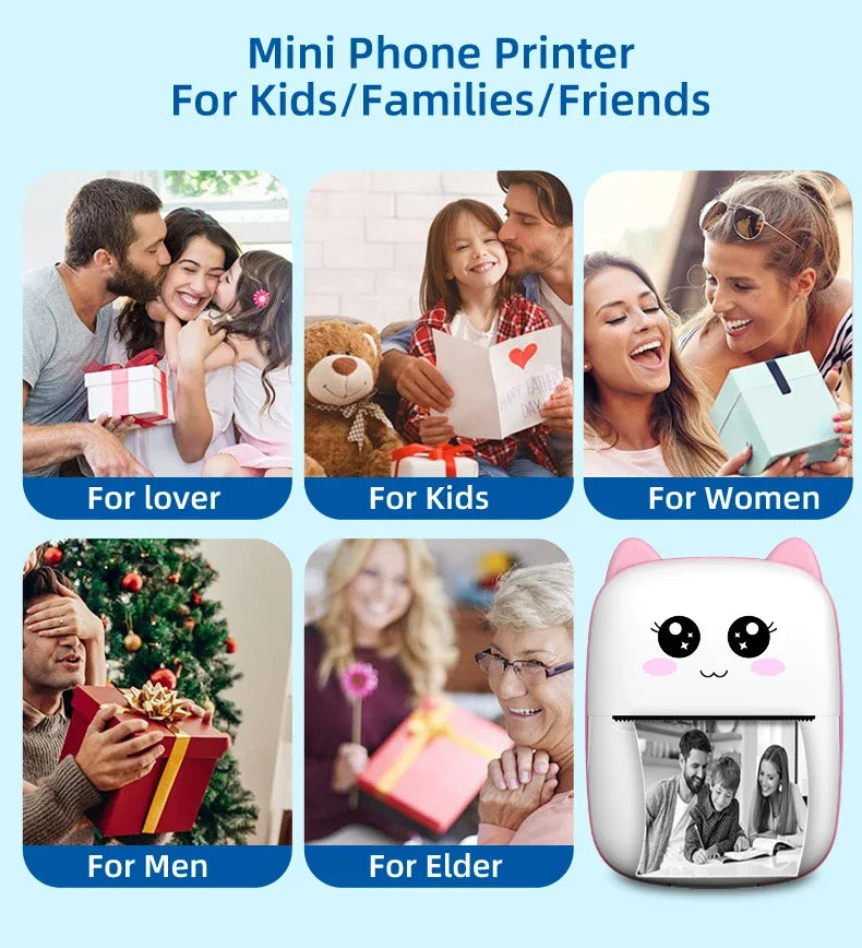 Imprimante Thermique Portable 58mm Bluetooth Sans Fil