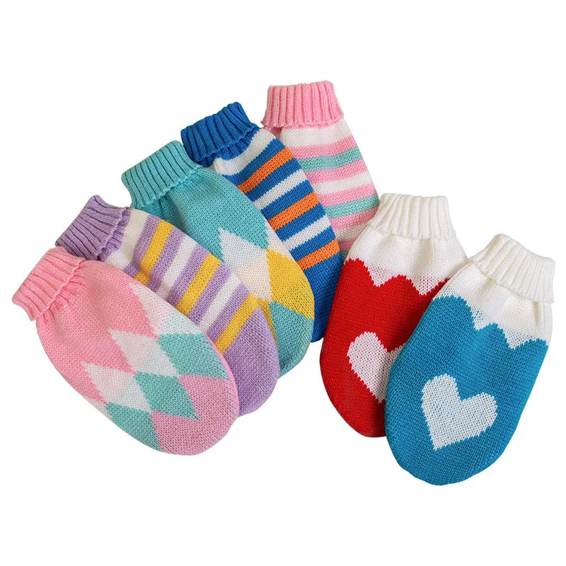 Pull Pour Chien Col Roulé Coton Rayé Multicolore Doux