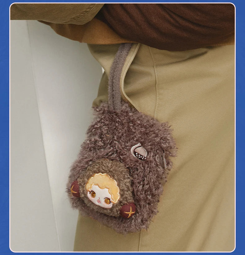 POP MART SkullPanda Mini Bag Blind Box Plush Brown
