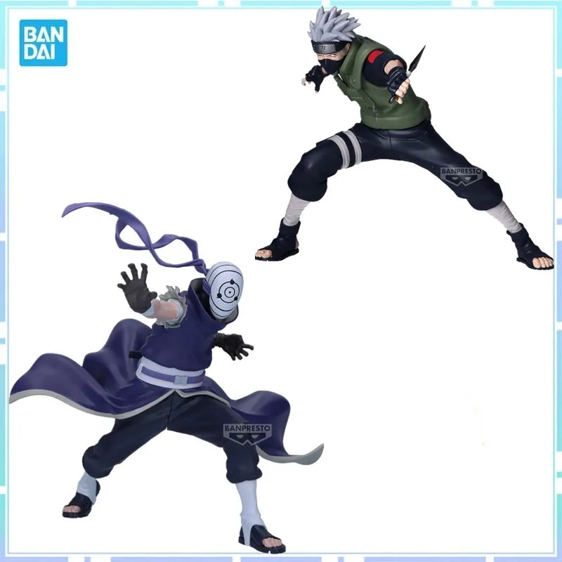 Bandai Original BANPRESTO Anime NARUTO Uchiha Madara Hatake Kakashi PVC Figure Sammeln Modell Spielzeug Geschenk