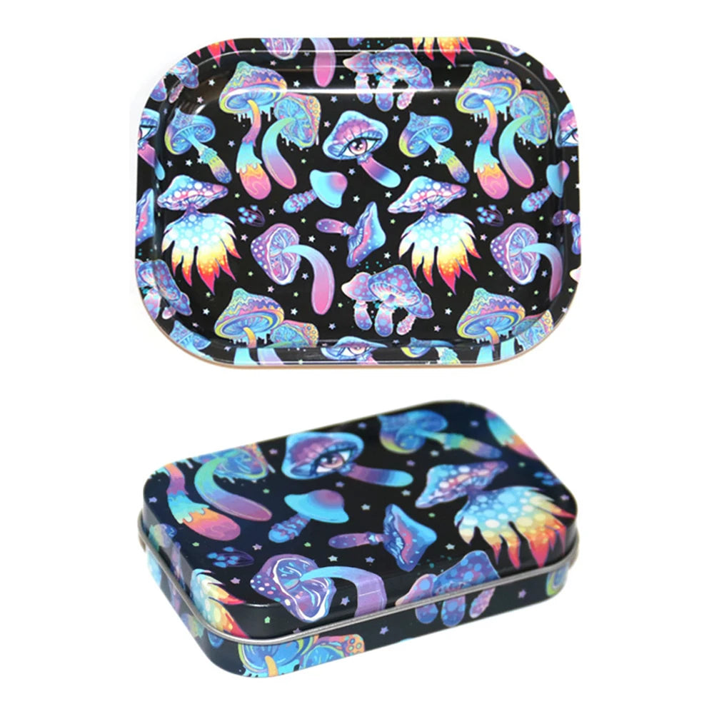 Drehunterlage 18x14 cm Weißblech für Tabak 2 Stück