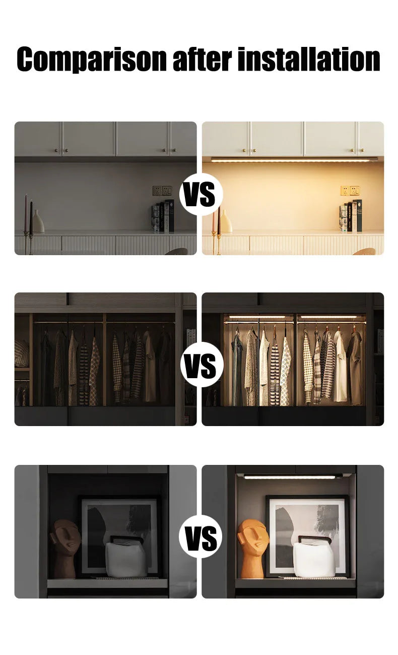 Xiaomi kabelloses LED-Nachtlicht mit Bewegungssensor, USB-Aufladung, Fernbedienung