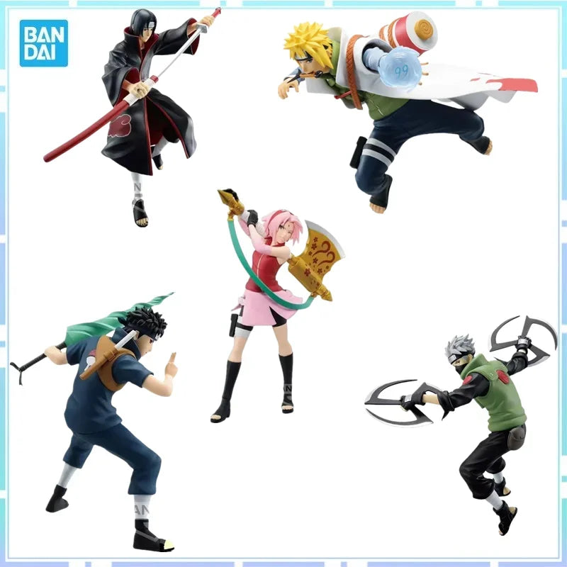 Bandai Original Banpresto Anime Naruto Haruno Sakura Namikaze Minato Hatake Kakashi Uchiha Itachi Action Figur Modell Spielzeug