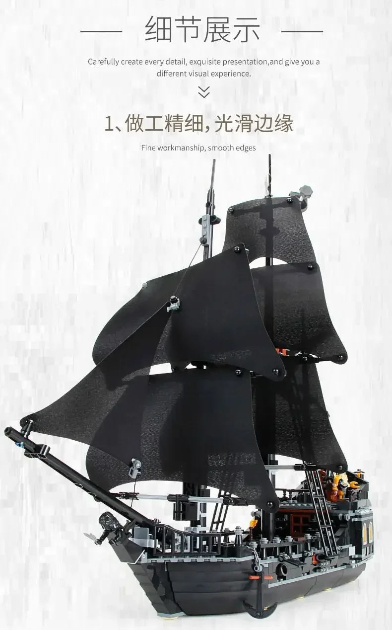 Blocs De Construction Bateau Pirates Créatifs Aventure Caraïbes À Assembler Briques 1 1 Jeu Enfant Adulte Cadeau Noël by LSDLBoutique.ch