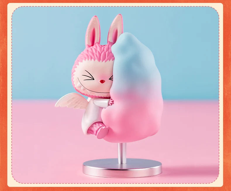 Pop Mart Labubu Candy Monsters PVC Figurine Pink Blue