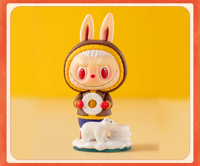 Pop Mart Labubu Candy Monsters PVC Figurine Pink Blue