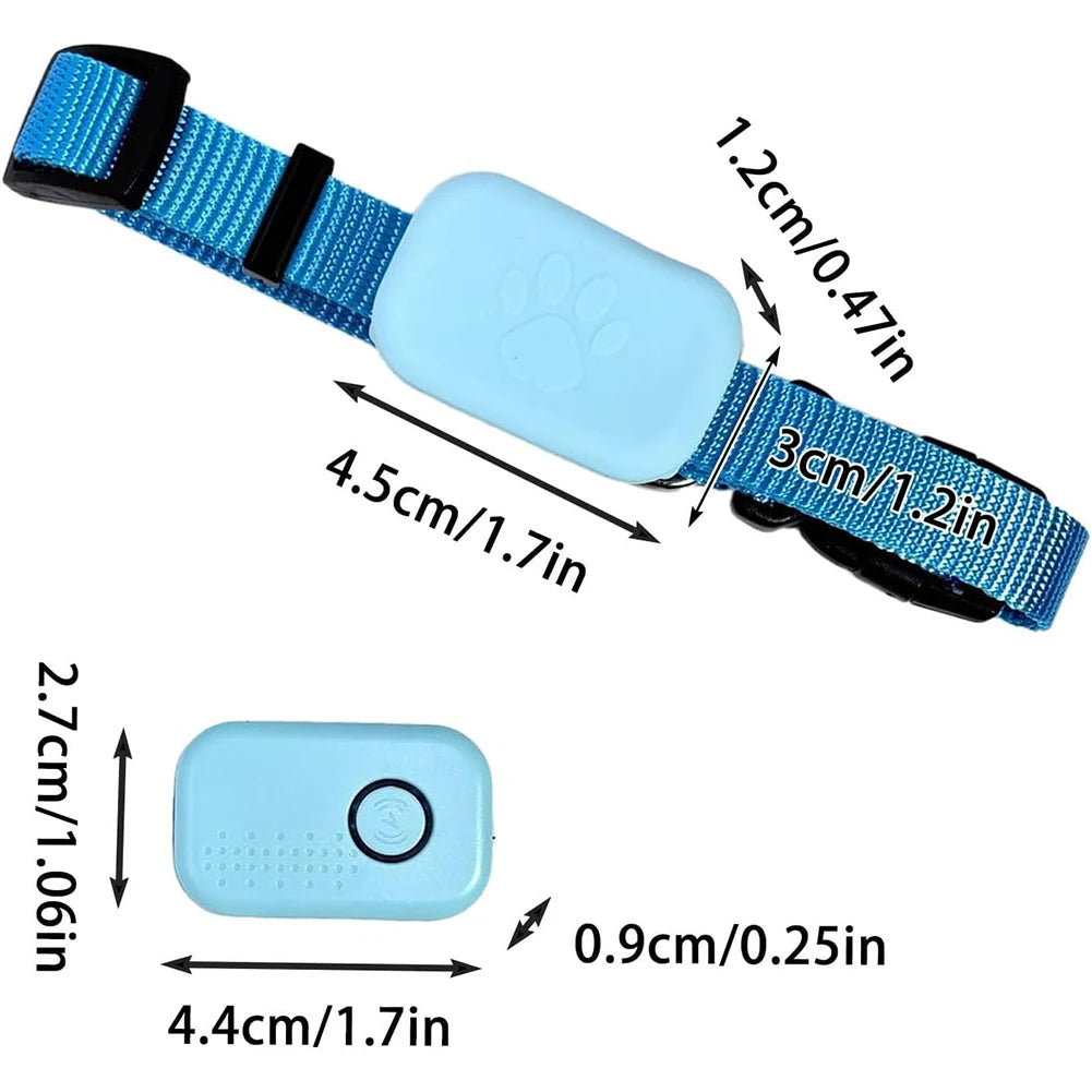 Traceur GPS pour animaux de compagnie avec collier réglable