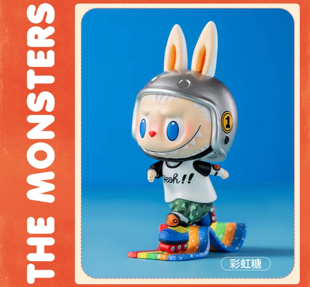 Pop Mart Labubu Candy Monsters PVC Figurine Pink Blue