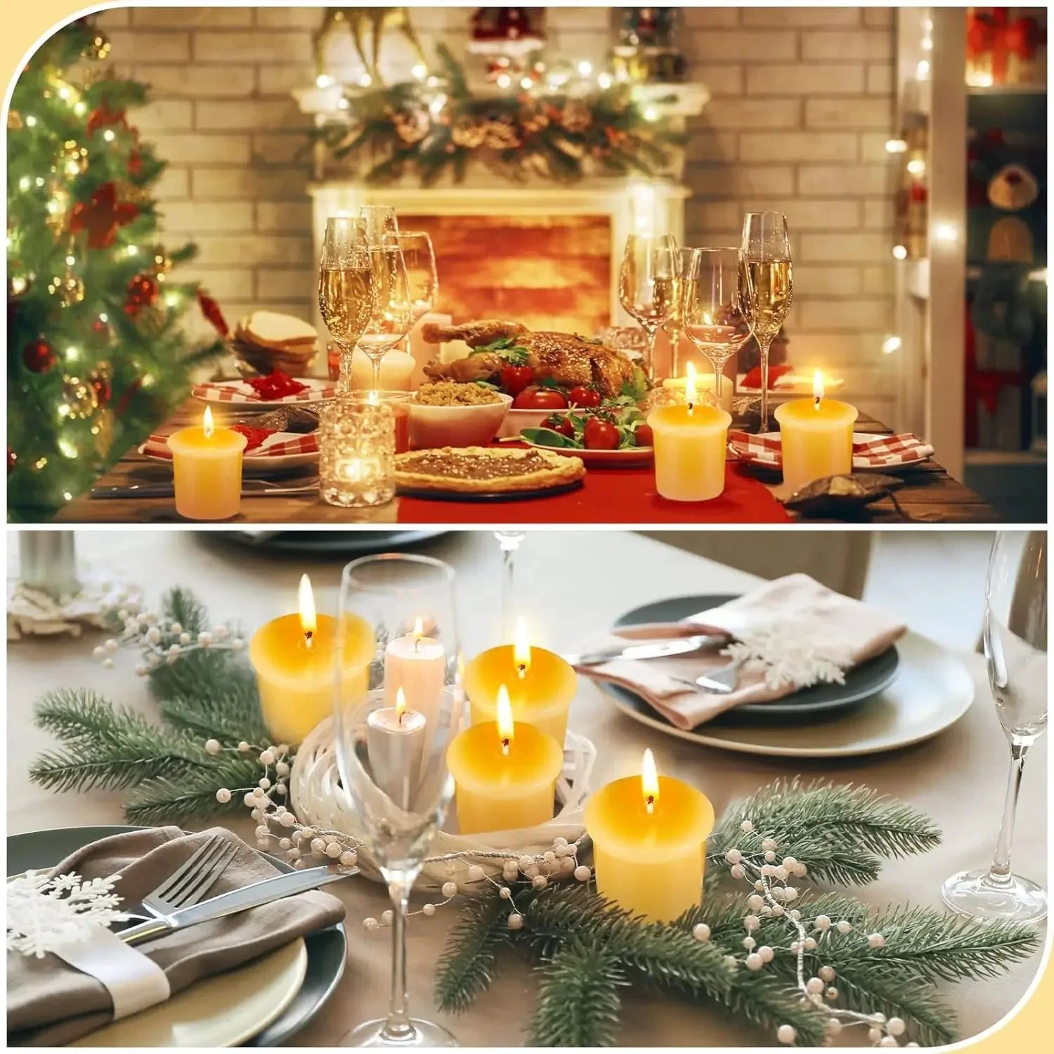 Handgefertigtes Teelicht aus Bienenwachs, rauchfrei