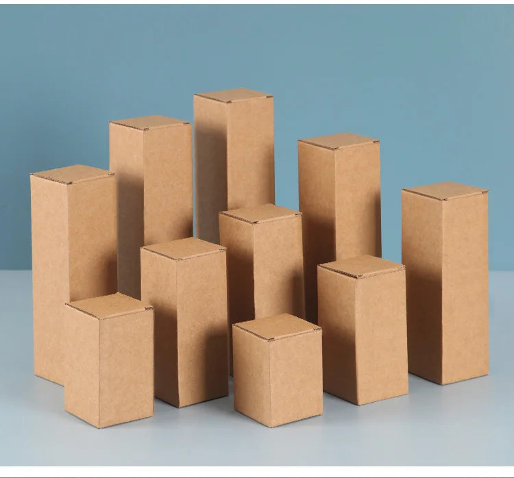 Rechteckige Verpackungskartons aus Wellpappe, 20er-Packung