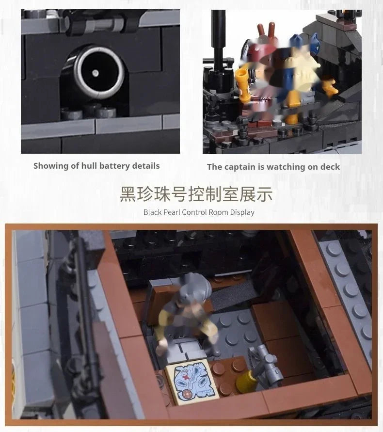 Blocs De Construction Bateau Pirates Créatifs Aventure Caraïbes À Assembler Briques 1 1 Jeu Enfant Adulte Cadeau Noël by LSDLBoutique.ch