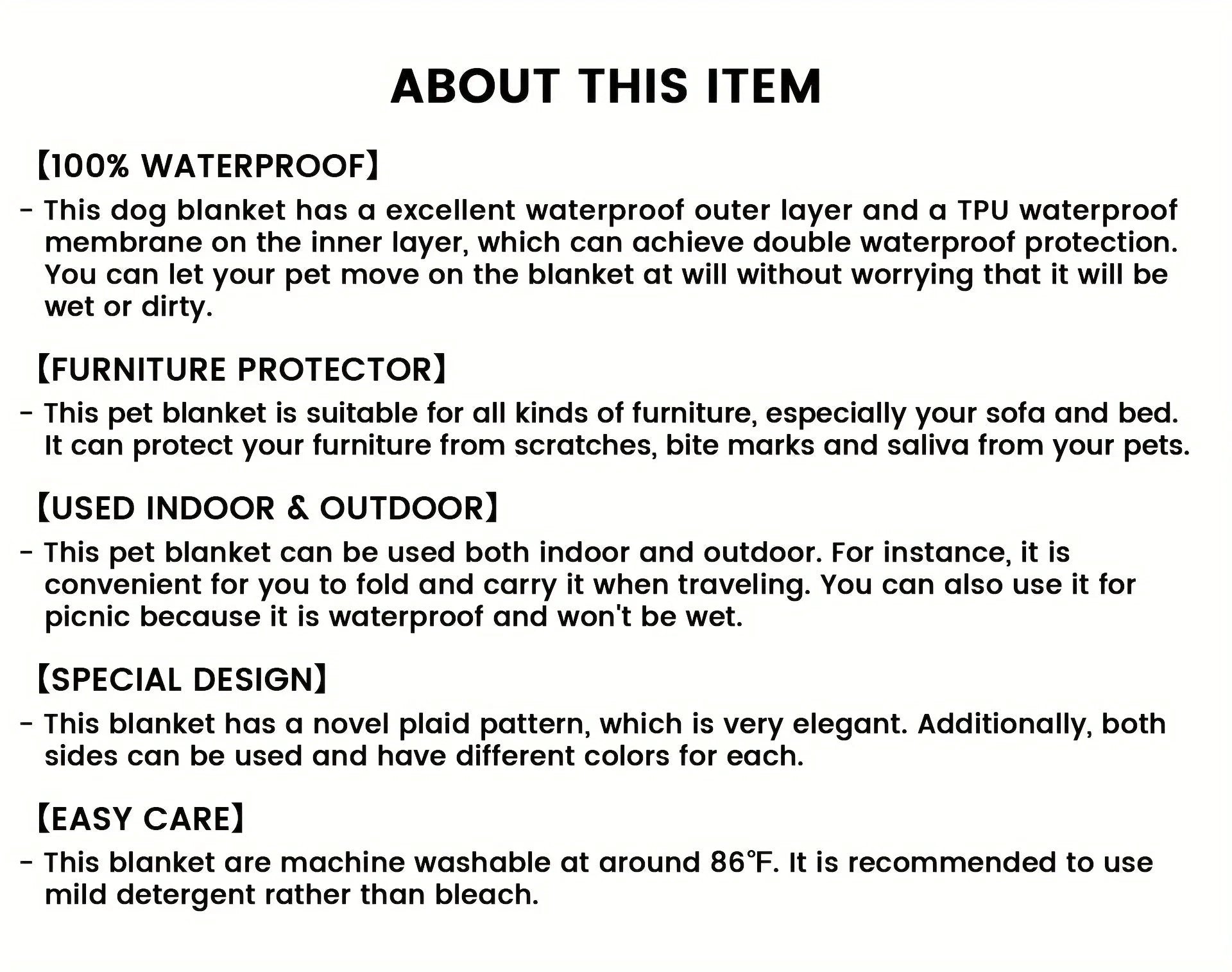 Auslaufsicherer, rutschfester und wasserdichter Hundebettbezug, grau