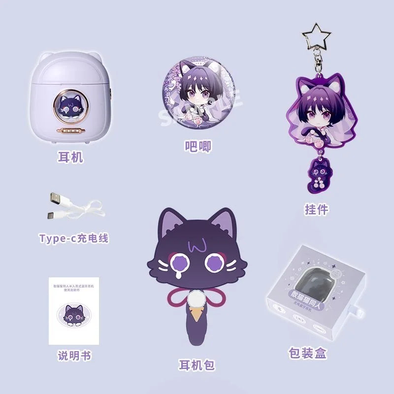 Venti Bluetooth-Headset 5.4 Türkis Genshin Impact Cosplay