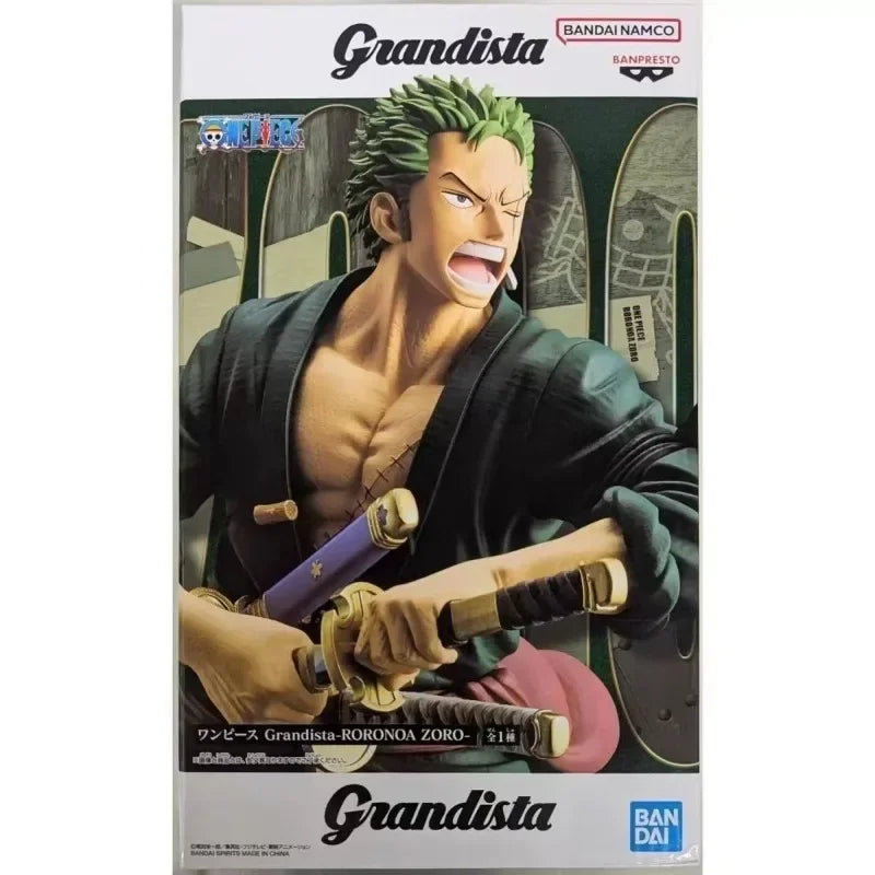 Bandai Original Banpresto Anime One Piece Grandista Roronoa Zoro PVC-Figur, Sammlerstück, Geschenkidee zum Geburtstag oder zu Weihnachten