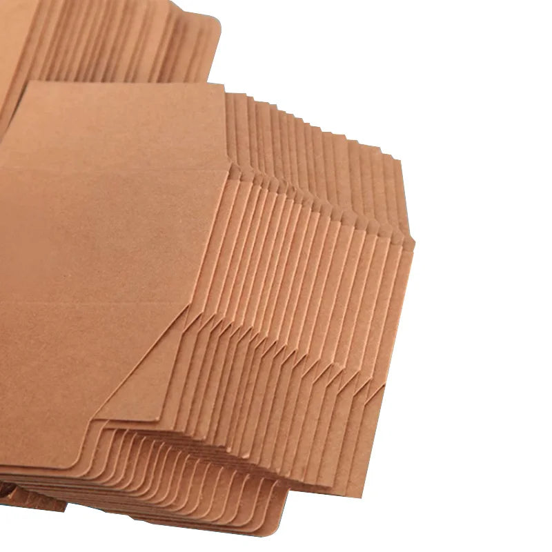 Schwarze und weiße Kraftpapier-Faltbox, quadratisch, 20 oder 50 Stück