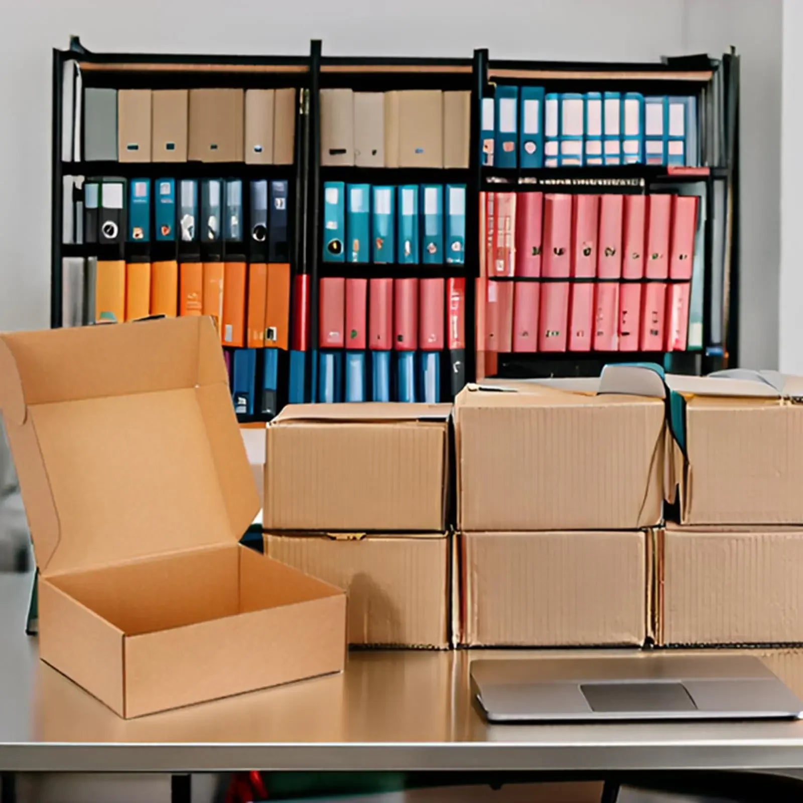 Versandkartons aus brauner Wellpappe, Packungen 5, 10 oder 20