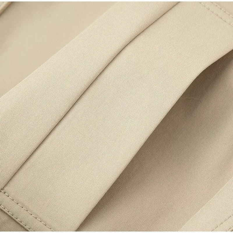 Nonen Veste Pilote Femme Polyester Marron Fermeture Éclair Revers Ample