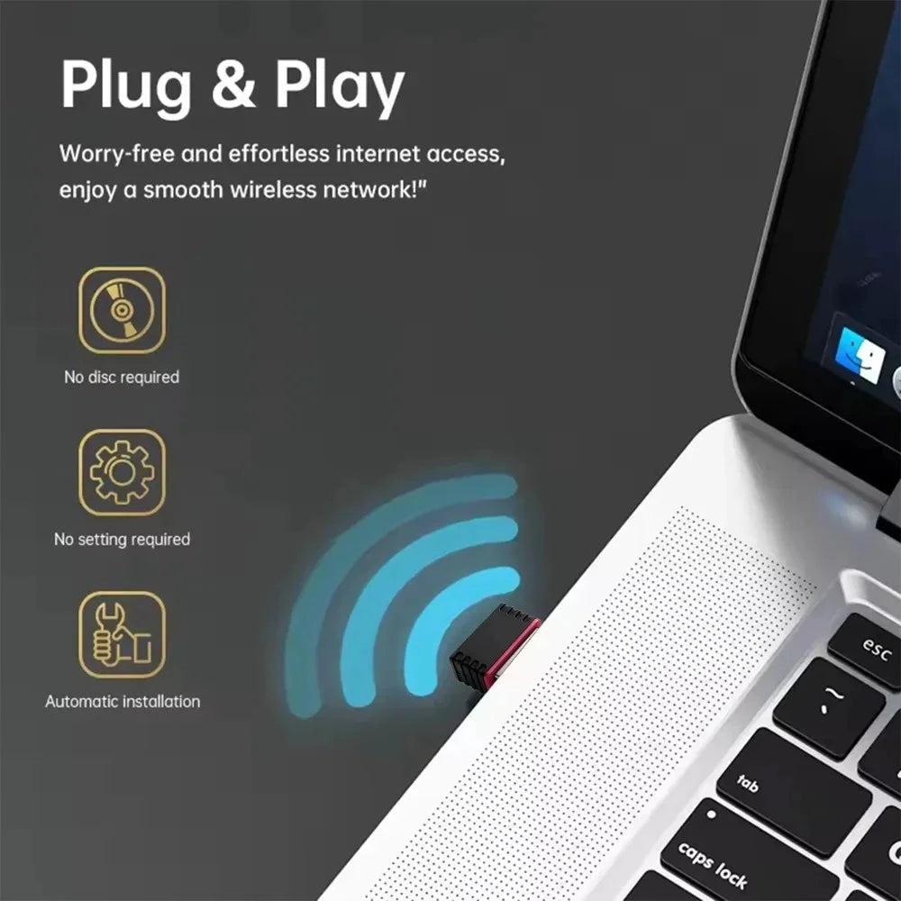 Adaptateur console noir USB WiFi + OTG Type-C pour R36S/R36H