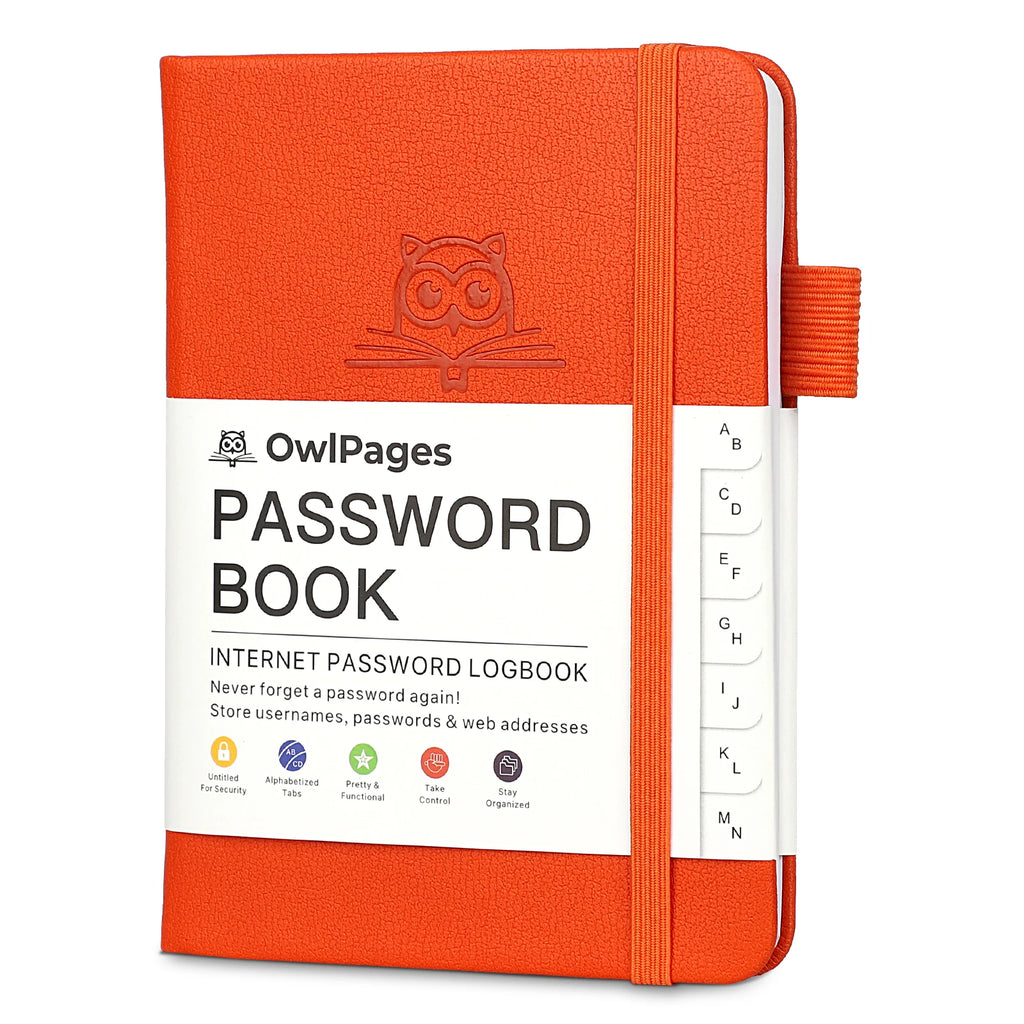 Password Notebook with Hardcover and Alphabetical Tabs