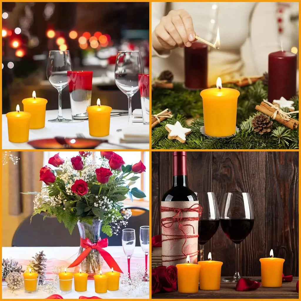 Handgefertigtes Teelicht aus Bienenwachs, rauchfrei