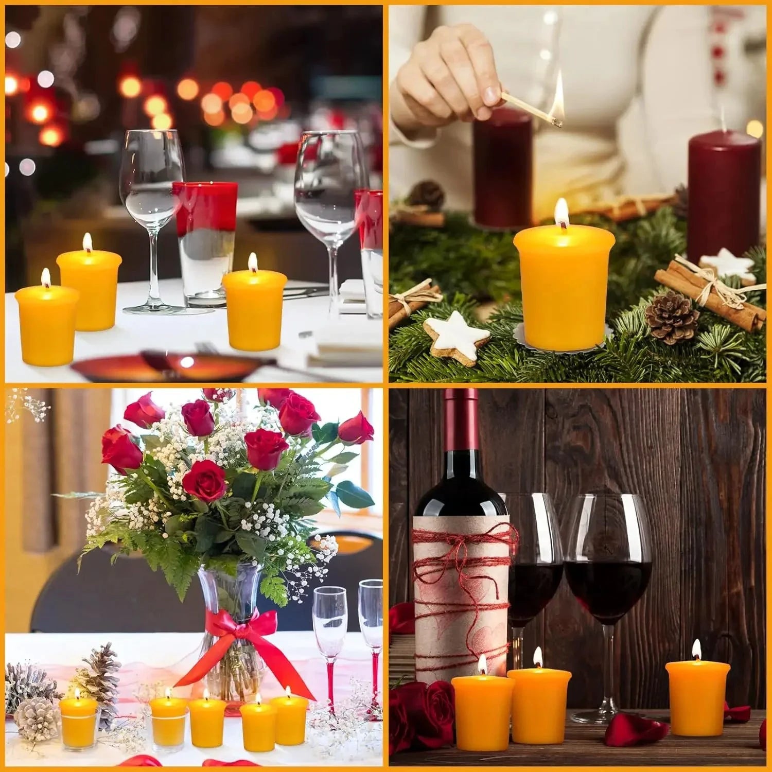 Handgefertigtes Teelicht aus Bienenwachs, rauchfrei