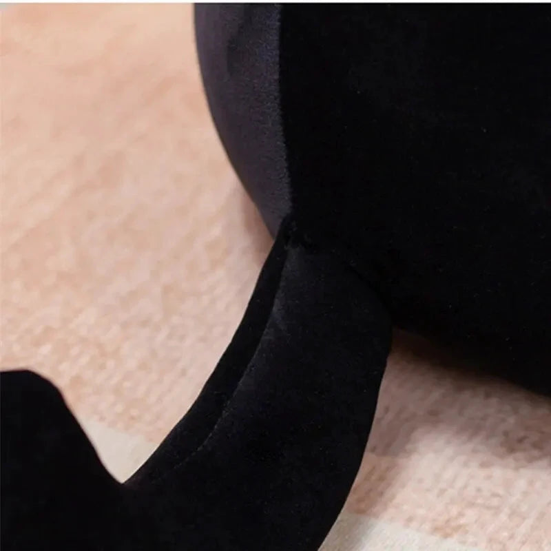 Kawaii schwarze Katze Plüschtier 20cm Weiche Zimmerdekoration