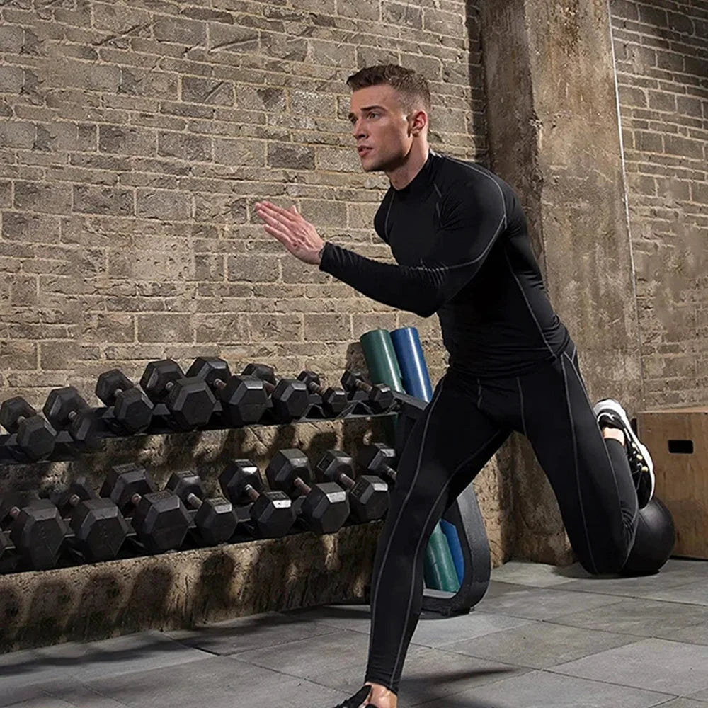 Red Bull Langarm-Kompressionsshirt Weiß Schnelltrocknend