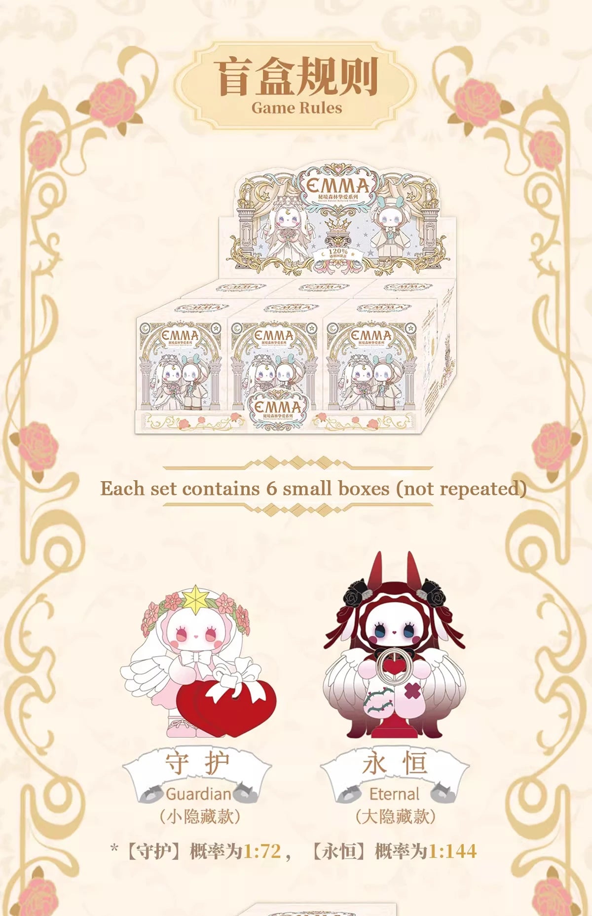 Emma Blind Box Emerald Secret Forest Cartoon Figur