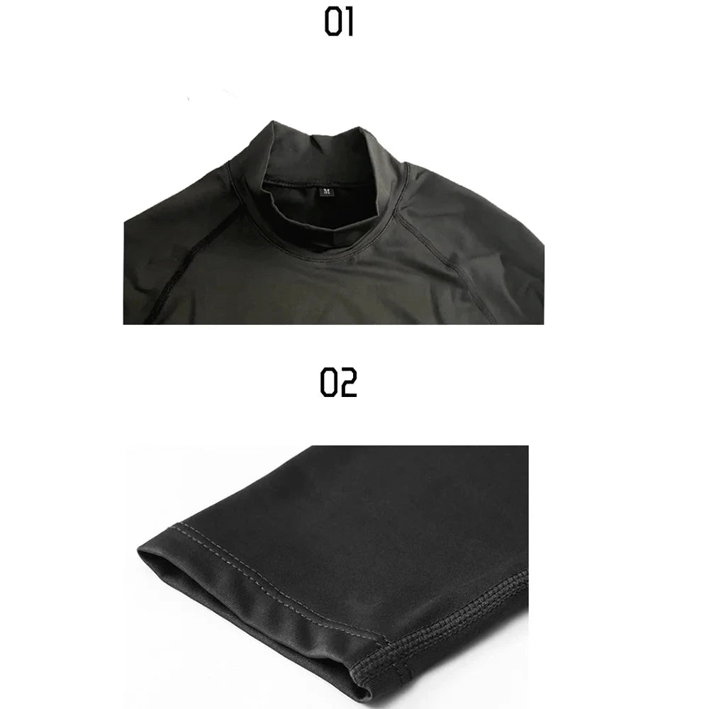 Red Bull Langarm-Kompressionsshirt Weiß Schnelltrocknend