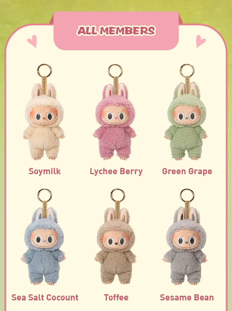 POP MART Die Monster Labubu Macaron Braune Vinylfigur