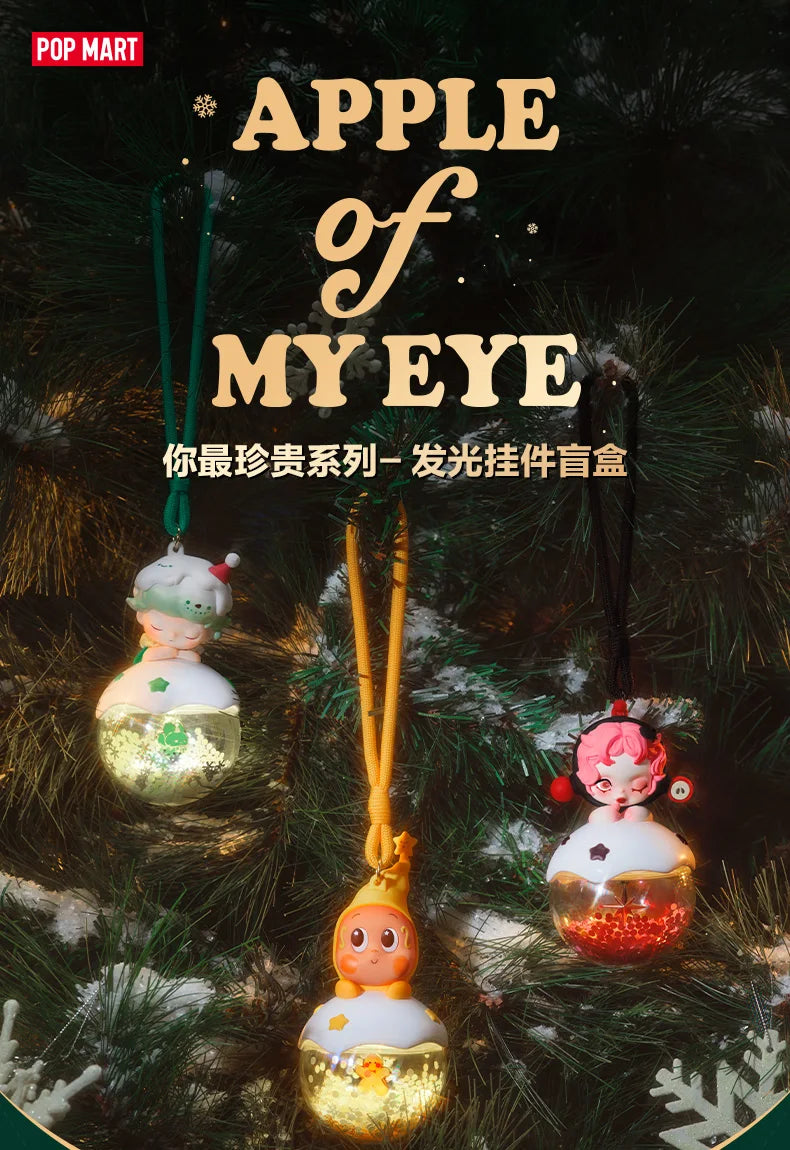 POP MART Leuchtender Anhänger „Apfel meines Auges“ Kawaii-Figur