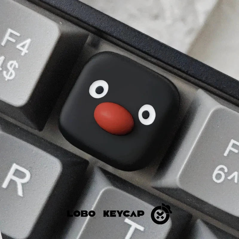 LOBO Kawaii Resin Penguin Keyboard Cover ESC