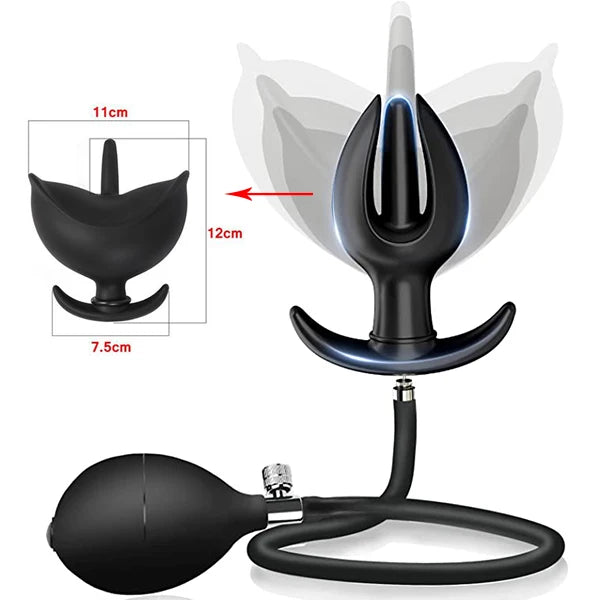 Plug Anal Gonflable En Silicone Médical Dilatateur Anal Prostate Et Point G Pour BDSM Sextoy Adulte by LSDLBoutique