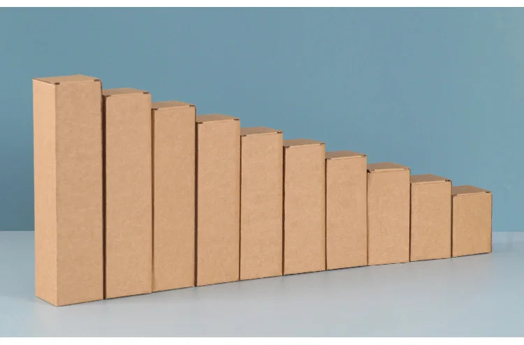 Rechteckige Verpackungskartons aus Wellpappe, 20er-Packung