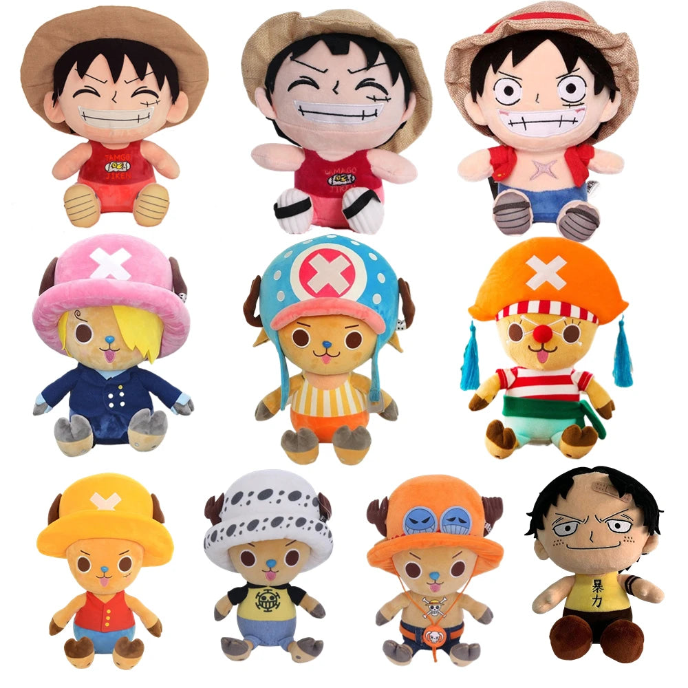 Peluche One Piece – Personnages Luffy, Chopper, Ace, Zoro, Law