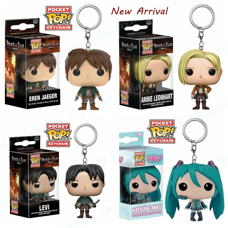 Funko porte-clés attaque sur Titan Levi Eren Jaeger Annie Leonhart Hatsune.Miku figurine porte-clés jouets de poche poupées porte-clés by LSDLBoutique.ch
