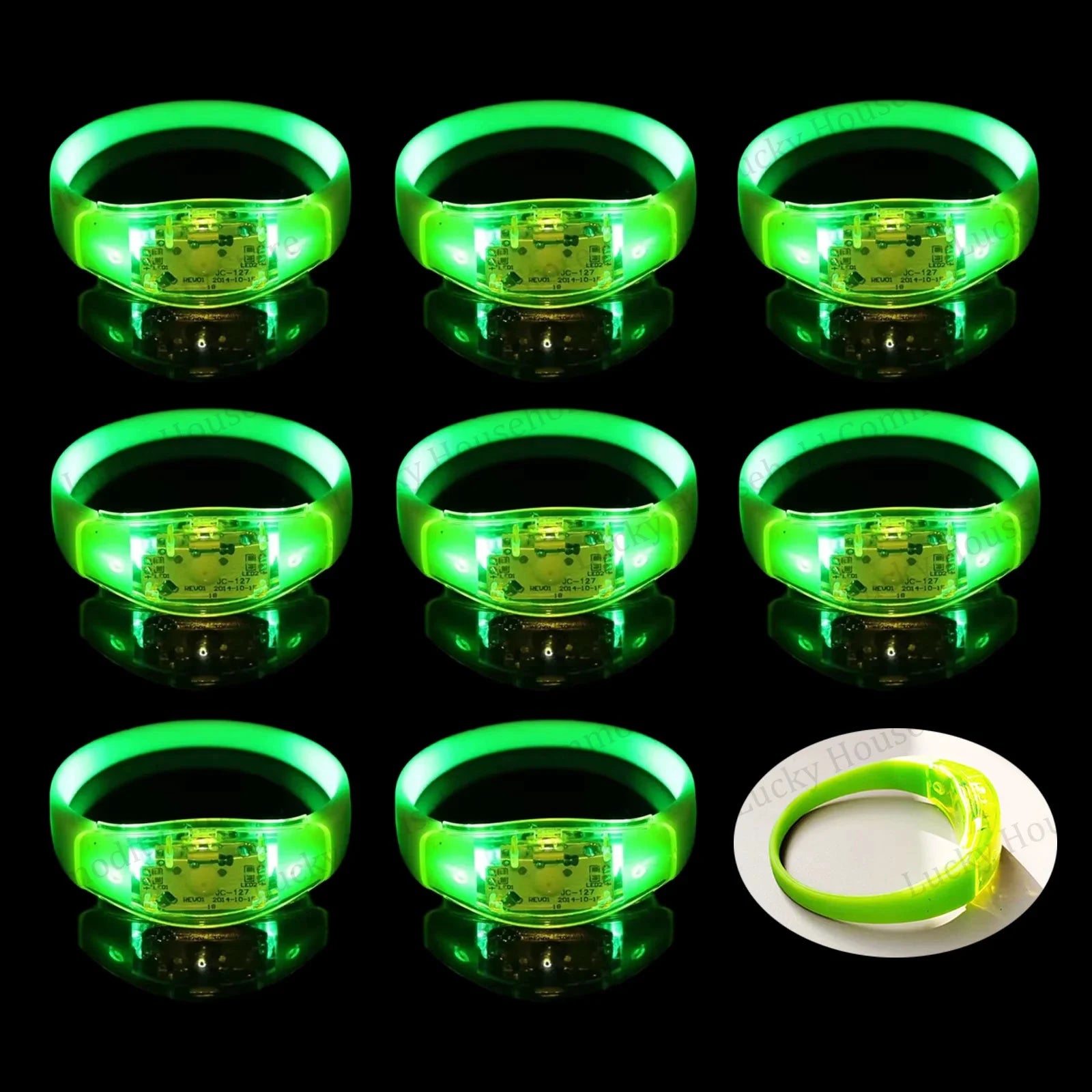 LED-Musikarmbänder mit Sprachsteuerung, mehrfarbig, langlebig