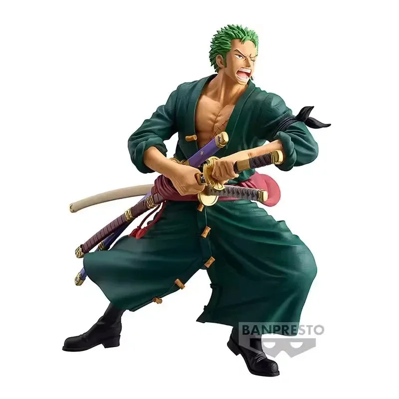 Bandai Original Banpresto Anime One Piece Grandista Roronoa Zoro PVC-Figur, Sammlerstück, Geschenkidee zum Geburtstag oder zu Weihnachten