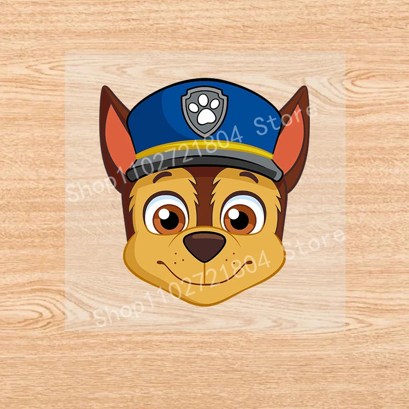 PAW Patrol-Autocollants de vêtements de dessin animé mignons, fer sur des patchs, autocollants de transfert de chaleur Anime Kawaii, cadeau de bricolage cool, fête de vacances by LSDLBoutique.ch