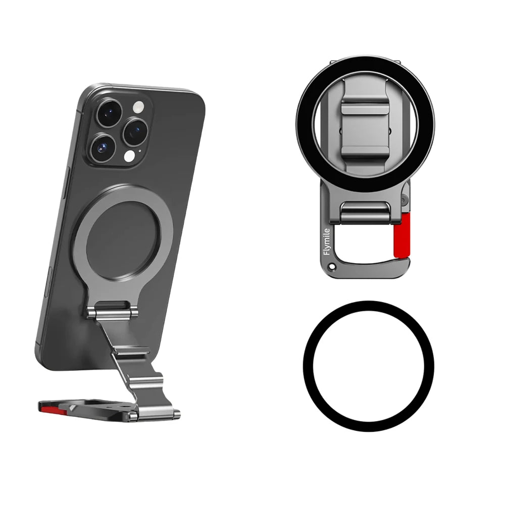Flymile Support Téléphone Magnétique Mousqueton MagSafe Aluminium