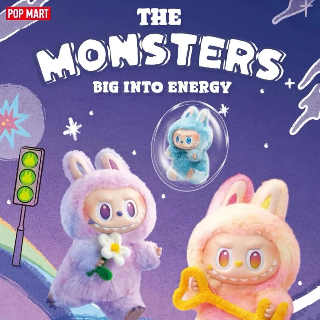 Pop Mart Labubu Big Into Energy Plüsch-Schlüsselanhänger 17 cm