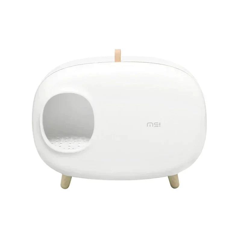 Bac À Litière Pour Chat Makesure Design Fermé Moderne Et Anti Odeurs Pour Hygiène Totale by LSDLBoutique