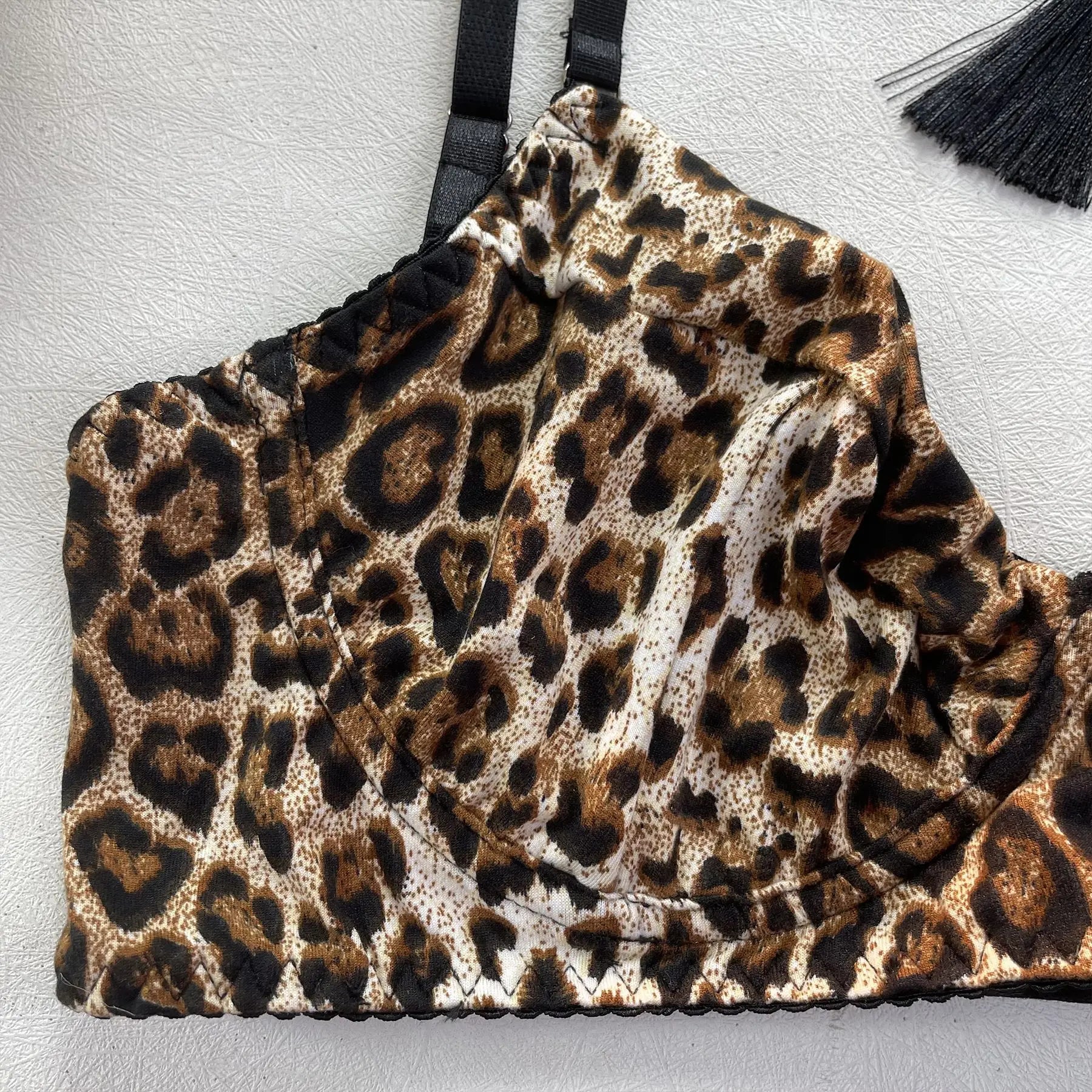 Ellolace Dessous-Set, feiner Satin und Spitze, Rot, 5-teilig