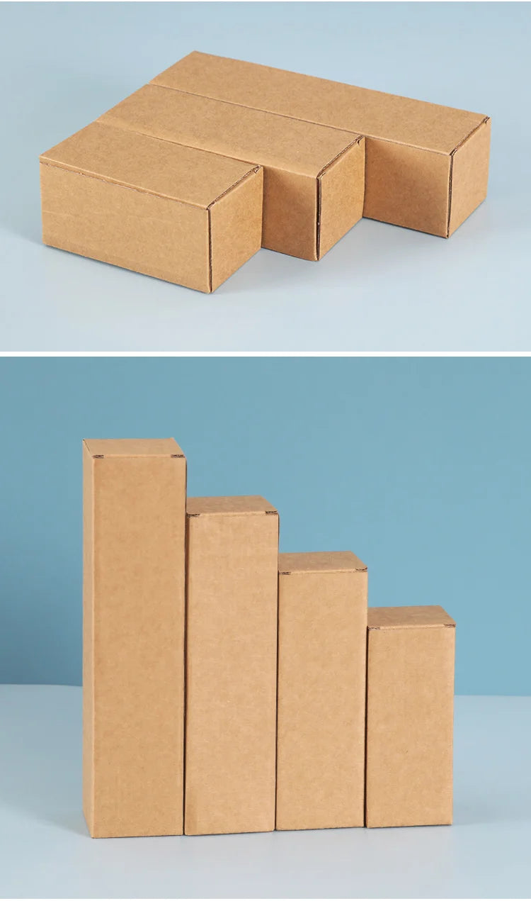 Rechteckige Verpackungskartons aus Wellpappe, 20er-Packung