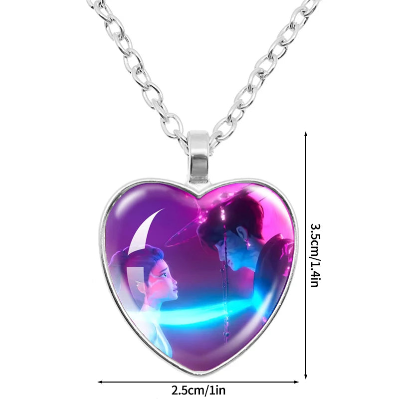 K-Pop-Schlüsselanhänger mit bunten Perlen und runder Bildplatte