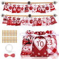 Sac De Calendrier De Noël 24 Jours 50 Pièces En Satin Lisse Avec Cordon Teint Par Couleur Pour Bonbons Et Cadeaux by LSDLBoutique.ch