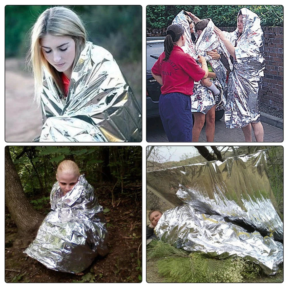 Couvertures Survie Mylar Réfléchissant Lot Trois Étanches - LSDLBoutique