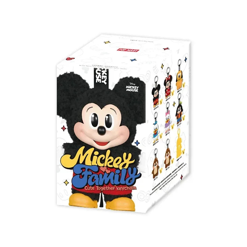 POP MART Mickey famille mignon ensemble porte-clés série boîte aveugle boîte mystère devinez sac jouet poupée mignon Anime Figure ornement de bureau by LSDLBoutique.ch